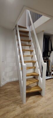 Treppenbau einer deutschen Bautischlerei in Hamburg